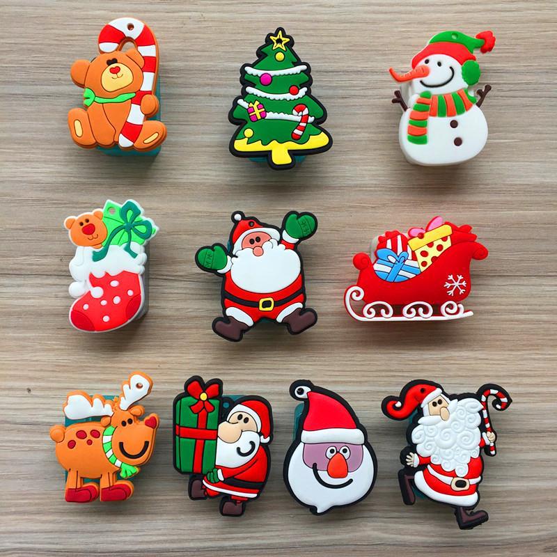 Gọt Bút Chì Hai Lỗ Thiết Kế Nhỏ Nhắn Họa Tiết Hoạt Hình Phong Cách Giáng Sinh Dễ Thương Cho Bé