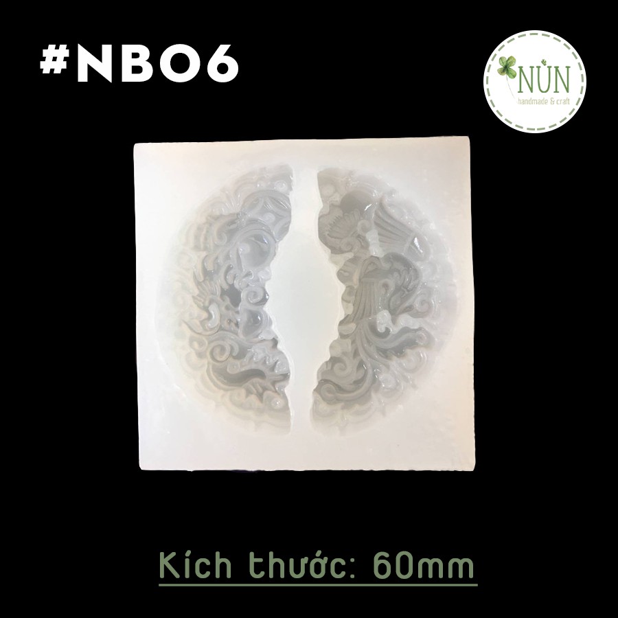 Khuôn Silicon Mặt Ngọc Bội Để Làm Vòng Cổ, Trang Sức