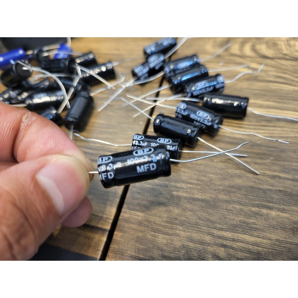 10 Chiếc Tụ Loa Trép 3.3uF 100V giá thanh lý