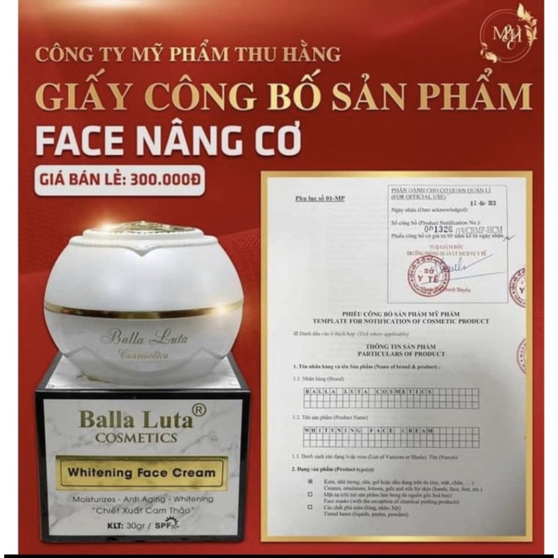 NÂNG CƠ BALLALUA 30Gr THU HẰNG