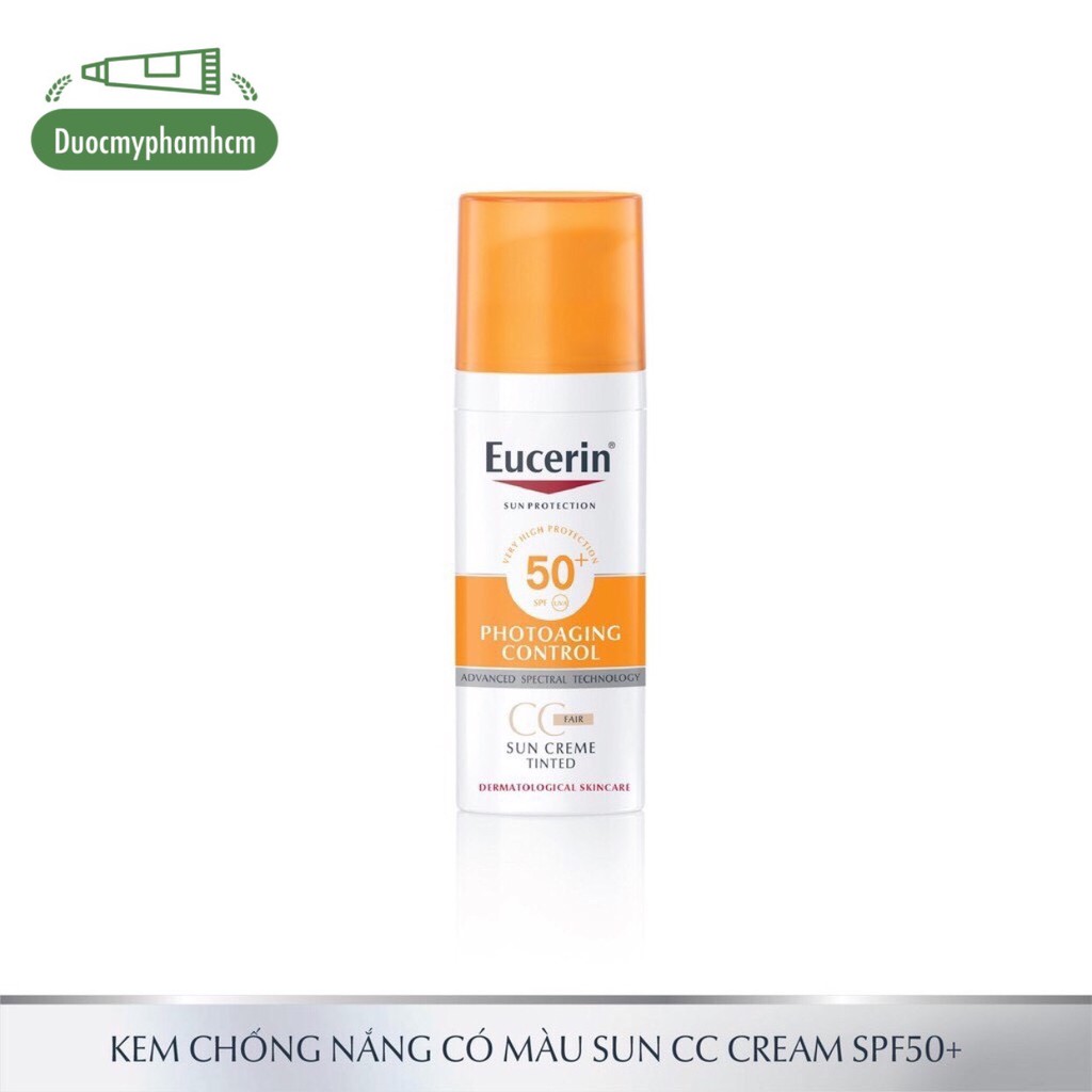 Kem Chống Nắng Làm Đều Màu Da Eucerin Sun Cream Face Tinted CC Cream SPF50+ 50ml