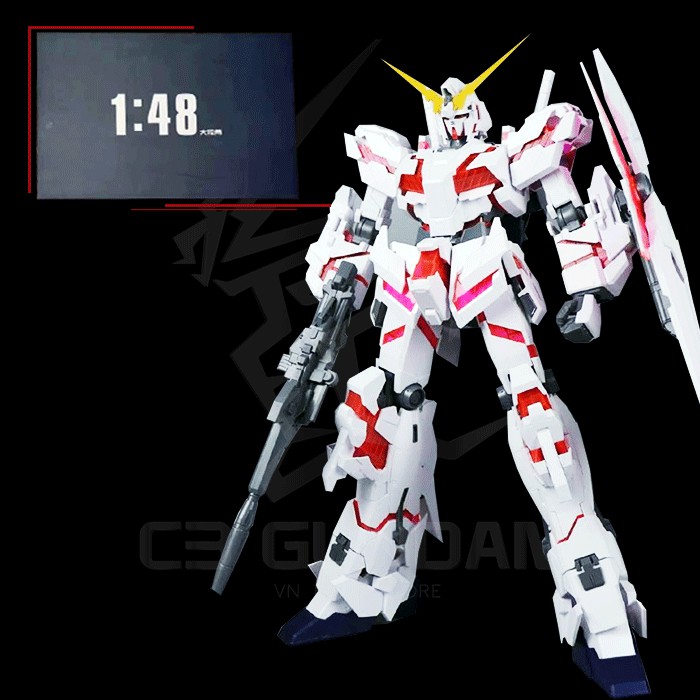 [Có sẵn] MÔ HÌNH GUNDAM MEGASIZE 1/48 DABAN RX-0 UNICORN GUNDAM (CÓ SÁCH HƯỚNG DẪN)