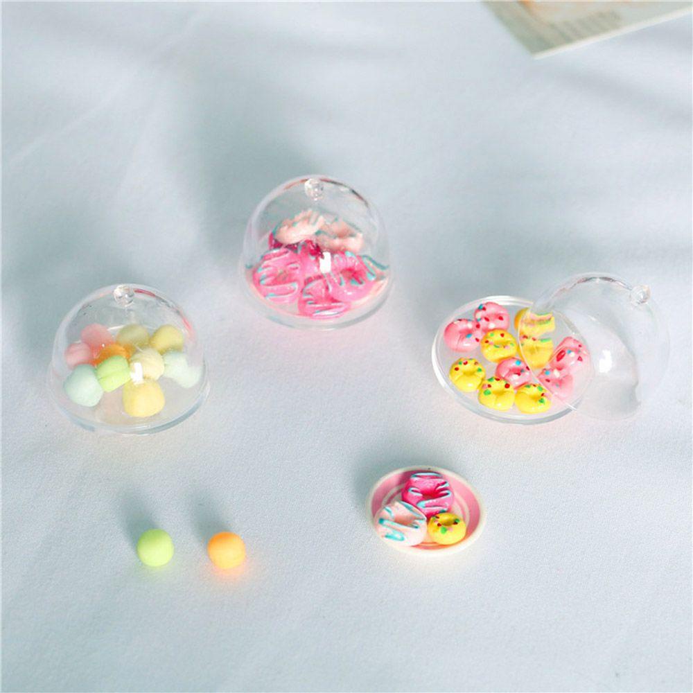 Set 5 Khay Đựng Thức Ăn 3D Mini Bằng Nhựa Màu Sắc Cầu Vồng Xinh Xắn