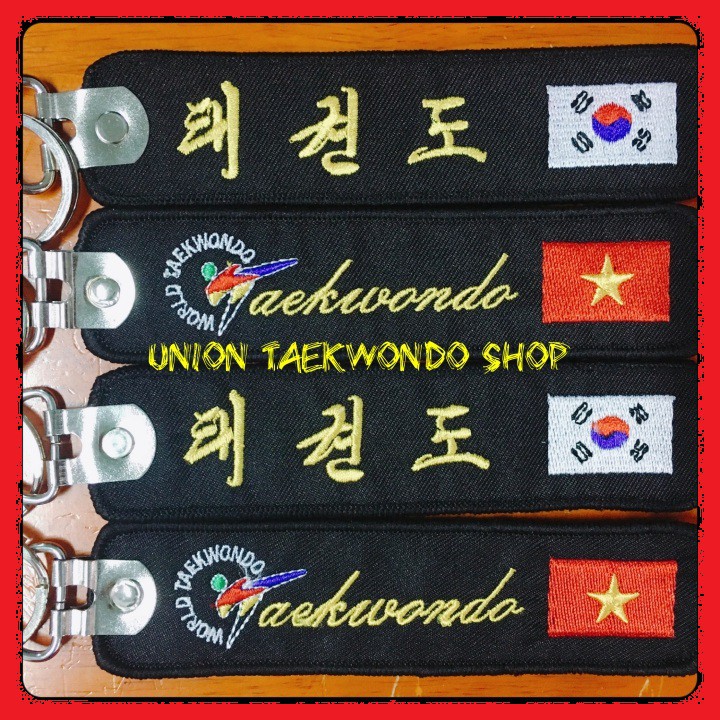 Miễn Phí Thêu Tên Đai đen Taekwondo KWON Full Size x UnionTaekwondoSHOP
