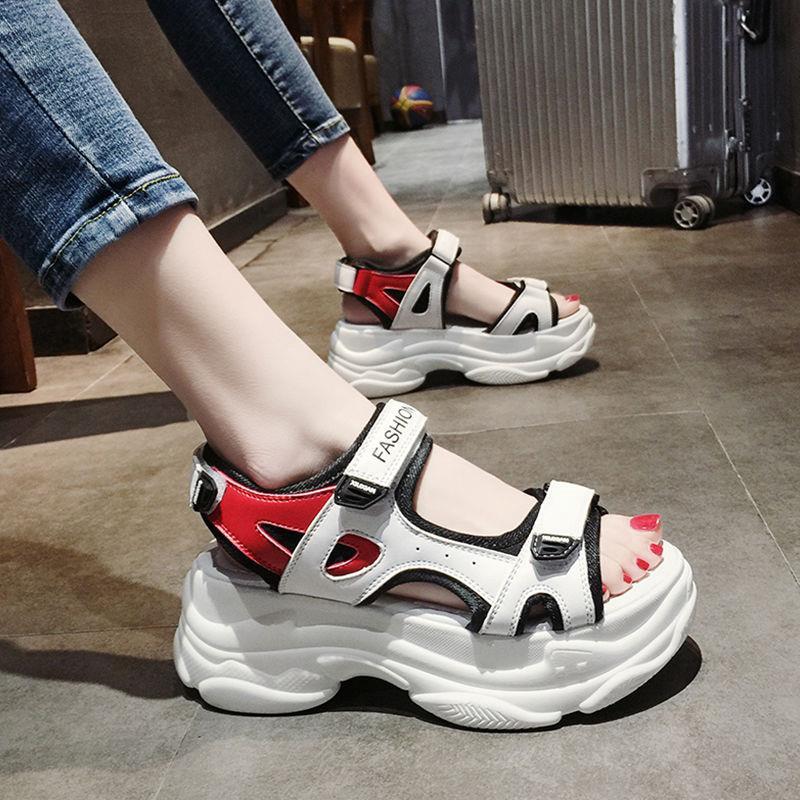 Giày Sandal Đế Dày Tăng Chiều Cao Thời Trang Dành Cho Nữ