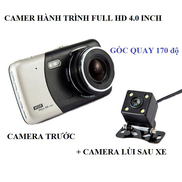 camera hành trình ô tô có kèm camera lùi sau xe