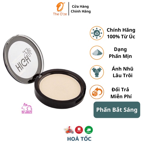 Phấn Highlight Ánh Nhũ Lâu Trôi Australis Phấn Bắt Sáng Màu Vàng Đồng