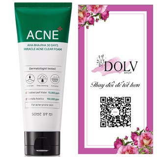 Sữa Rửa Mặt Ngừa Mụn Some By Mi AHA-BHA-PHA 30 Days Miracel Acne 100ml