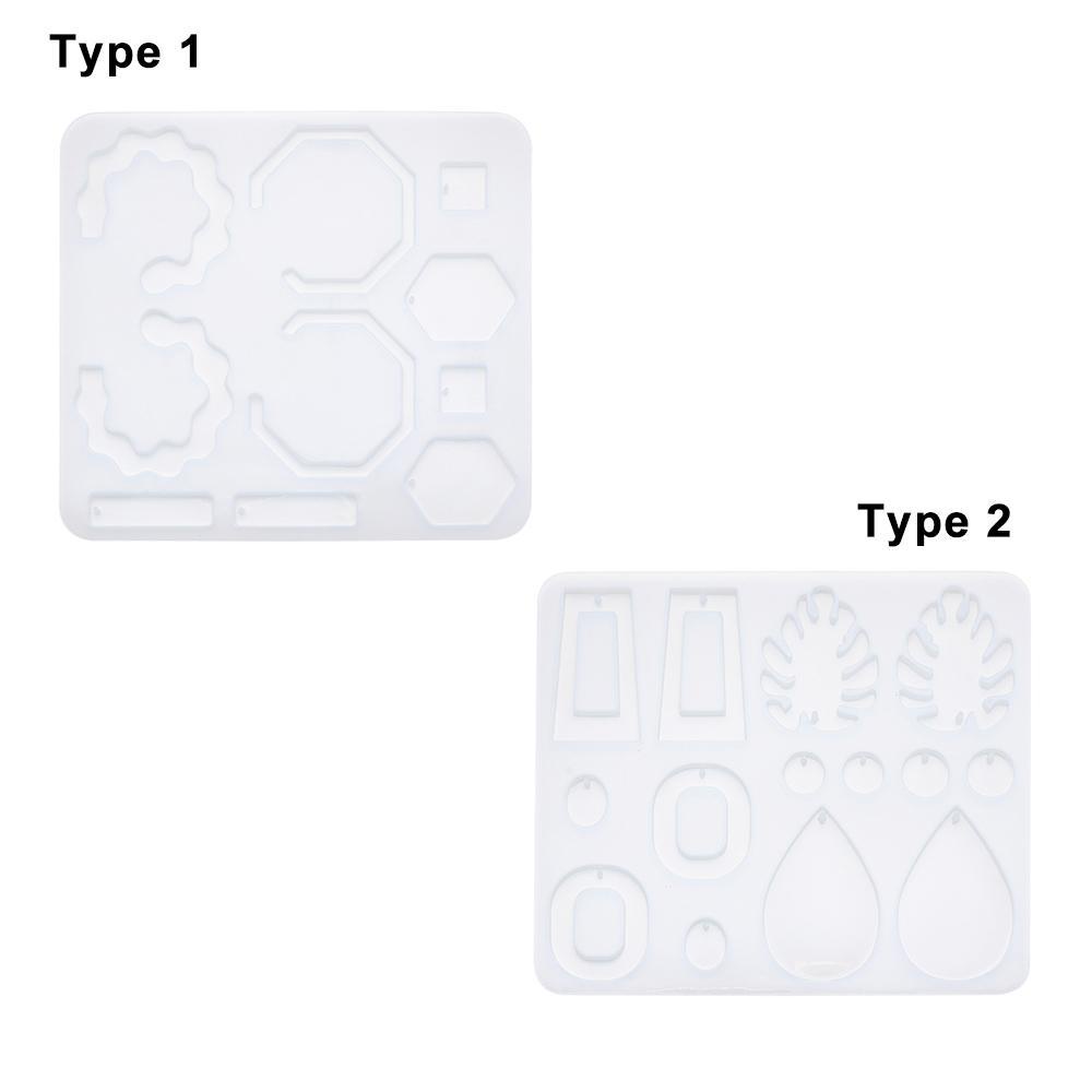 Khuôn Làm Bông Tai Bằng Nhựa Resin Trong Suốt|Khuôn Silicone Làm Bánh