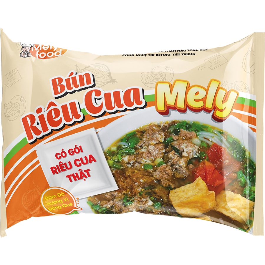 Bún Riêu Cua Ăn Liền Melyfood 20 gói