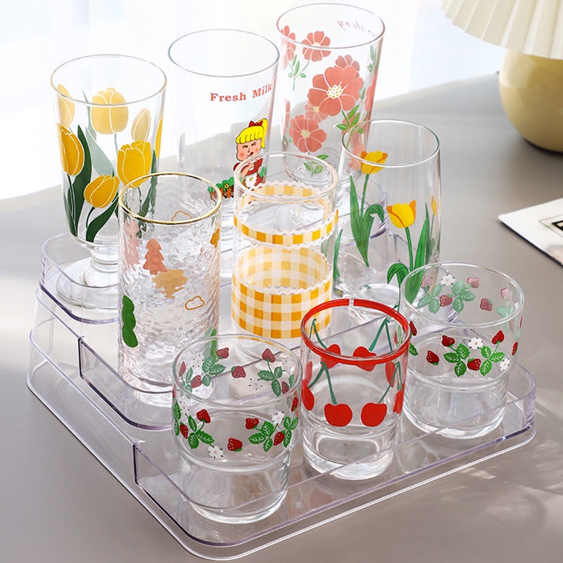 Giá Đỡ Cốc Nước Ba Tầng Bằng Kim Loại Tiện Dụng Và Bền