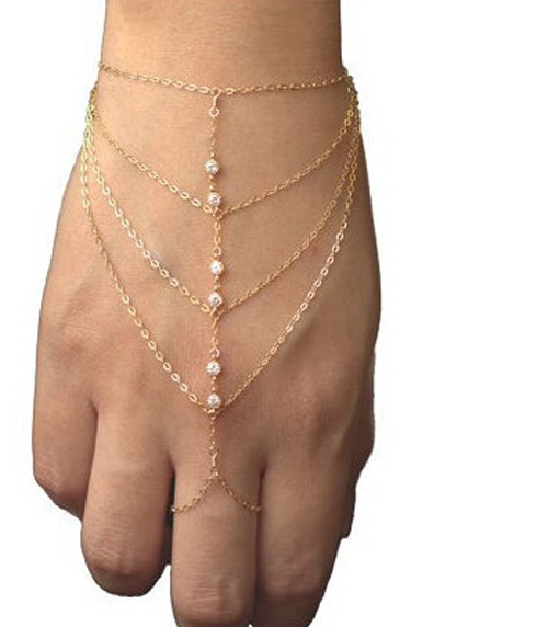 Dây vòng tay liên kết nhẫn thiết kế sáng tạo