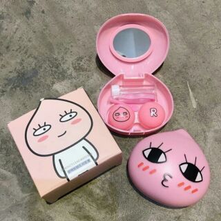Khay gương đựng lens đầy đủ dụng cụ siêu cute