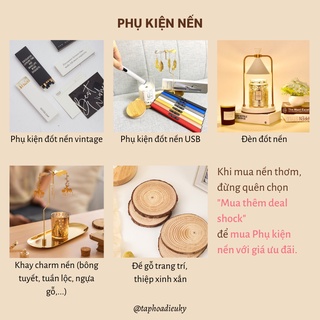 Nến thơm mini AGAYA/ Candle Cup (hộp travel size 45g/ bấc gỗ), có tách set (được chọn mùi)