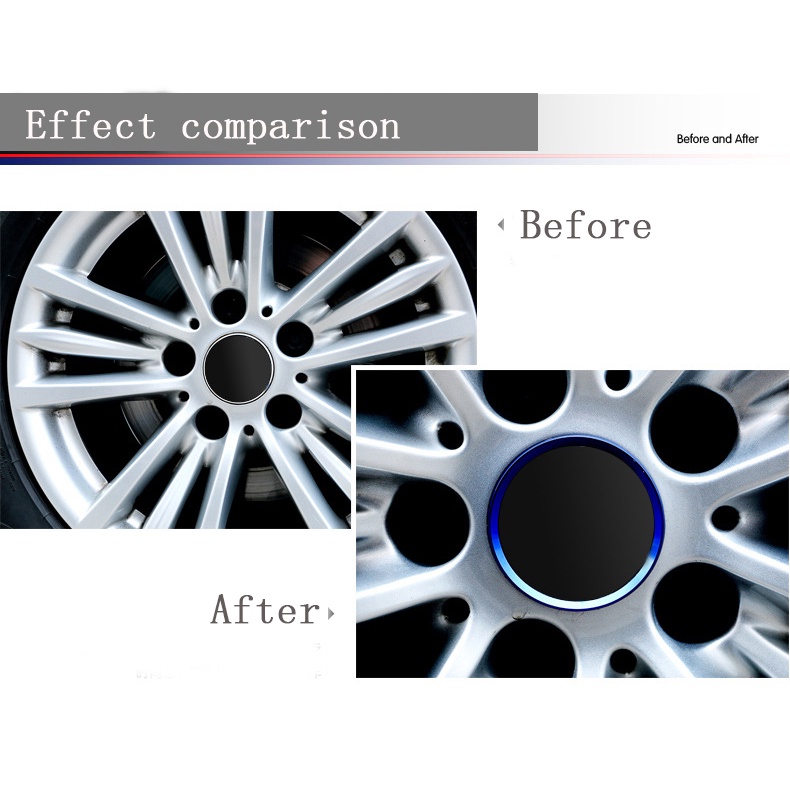 Bộ 4 Miếng Dán Trang Trí Trục Bánh Xe Hơi Kia Chất Liệu Hợp Kim Nhôm