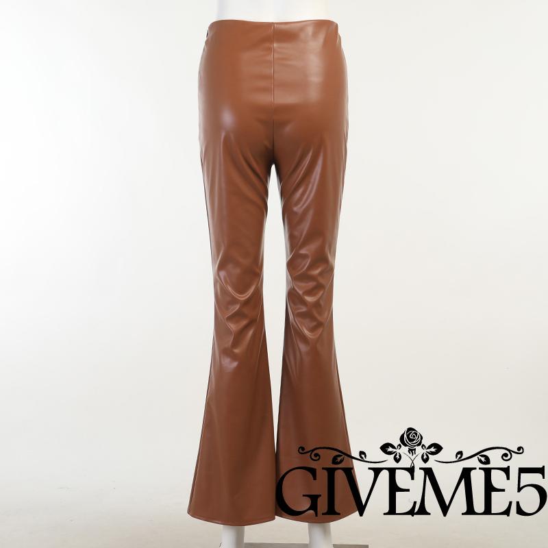 Quần dài nữ lưng cao ống loe xẻ tà cá tính thời trang