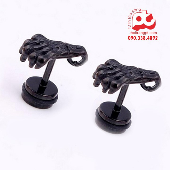 Bông tai nam inox - Mã: BT13 ( 1CẶP)