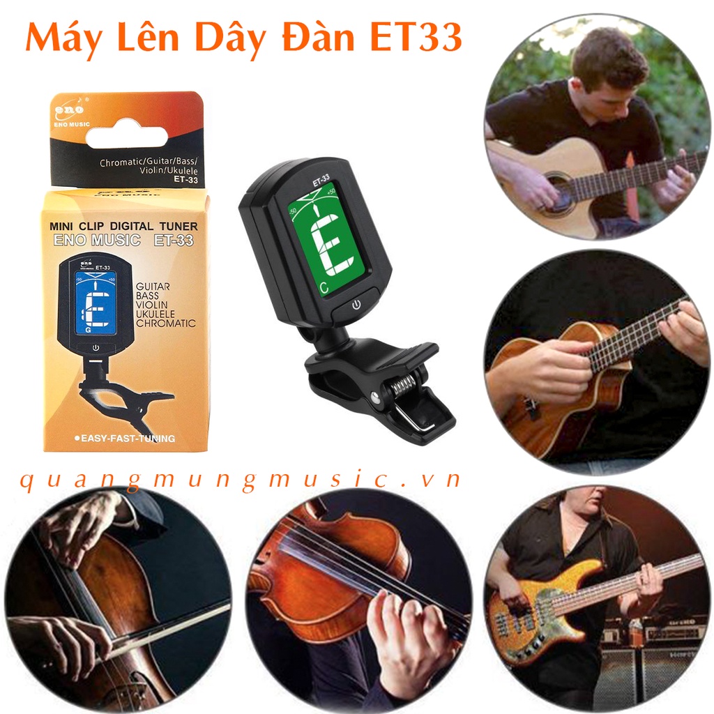 Máy Lên Dây Đàn Guitar - Ukulele - Bass - Violin - ET- 33