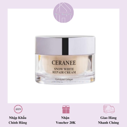 CERANEE SNOW WHITE REPAIR CREAM - Kem Dưỡng Ẩm Và Chống Lão Hóa Hàn Quốc