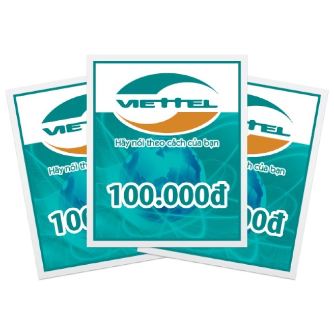 Thẻ Nạp Viettel 100K - Shop C3TEK