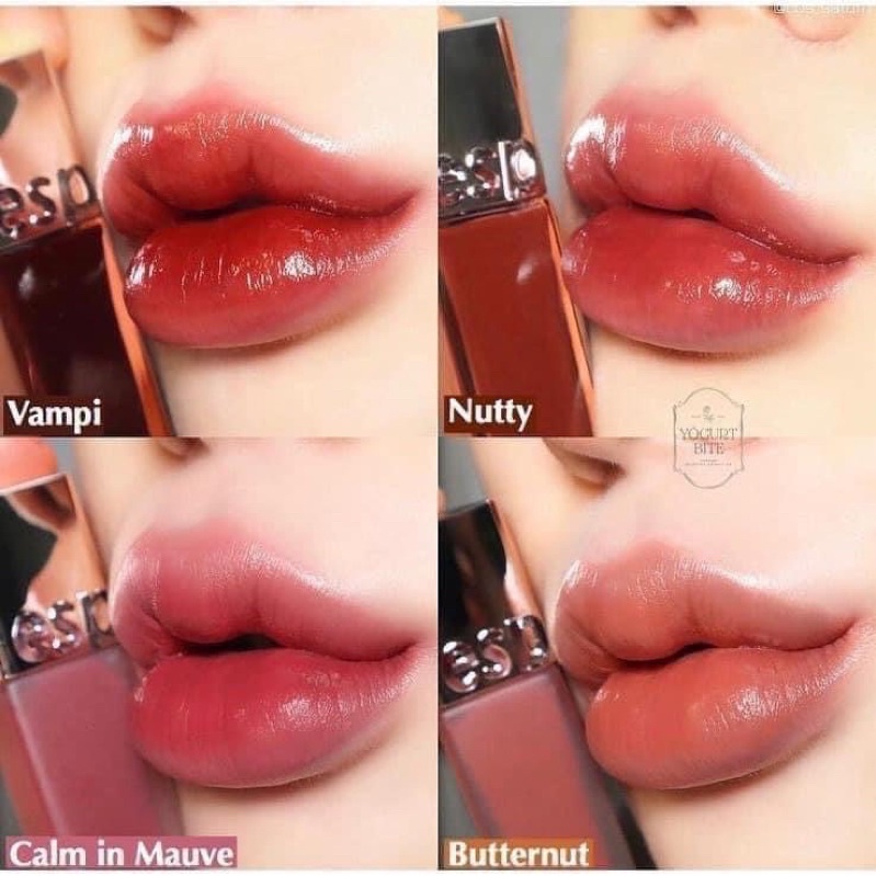 Son ESPOIR couture lip tint shine/ velvet Nutty, Vampy, Butternut