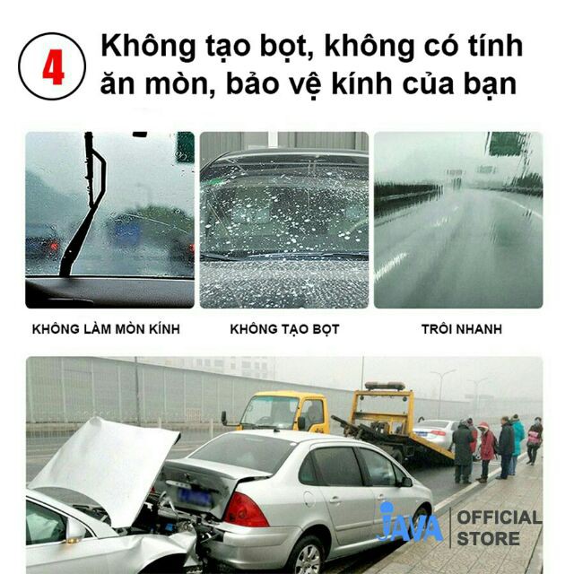 Viên Sủi Rửa Kính Xe Hơi Đậm Đặc Giúp Kính Trong Hơn Hạn Chế Trầy Xước MinhThu Auto HL 0981 599 875