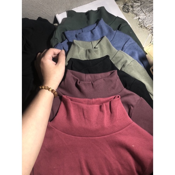 Áo len cao cổ ôm sát body cho nam chất đẹp và dày dặn