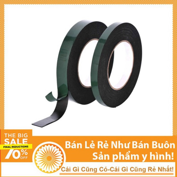 [Flash Sale] Băng Dính Xốp 1.8cm 2 Mặt Siêu Dính