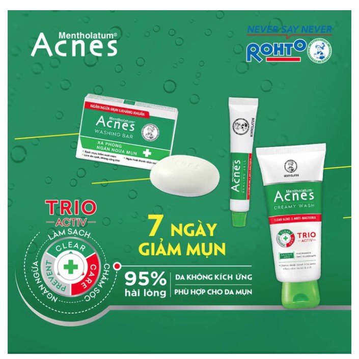Kem rửa mặt ngăn ngừa mụn Acnes Creamy Wash 50g