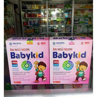 ĂN NGỦ NGON Babykid_ tăng cường tiêu hoá, tăng cường sức khoẻ cho trẻ( hộp 20 ống).