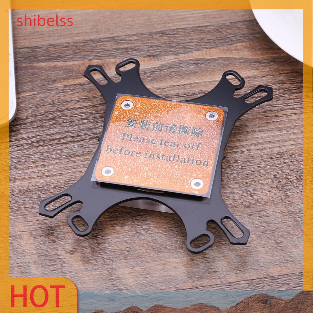 Shibelss CPU Water Block Water Cooler Computer Cooling Radiator for Intel AMD+Screws