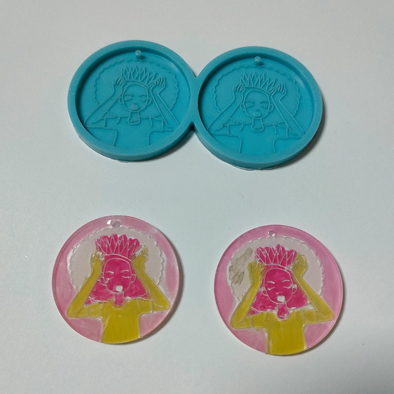 Khuôn silicone làm trang sức hình giọt nước DIY