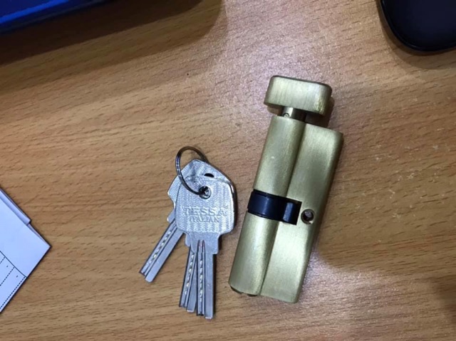 Ruột ( tim ) khoá tay gạt lõi đồng 32mmX70mm loại 1 đầu chìa tiện lợi