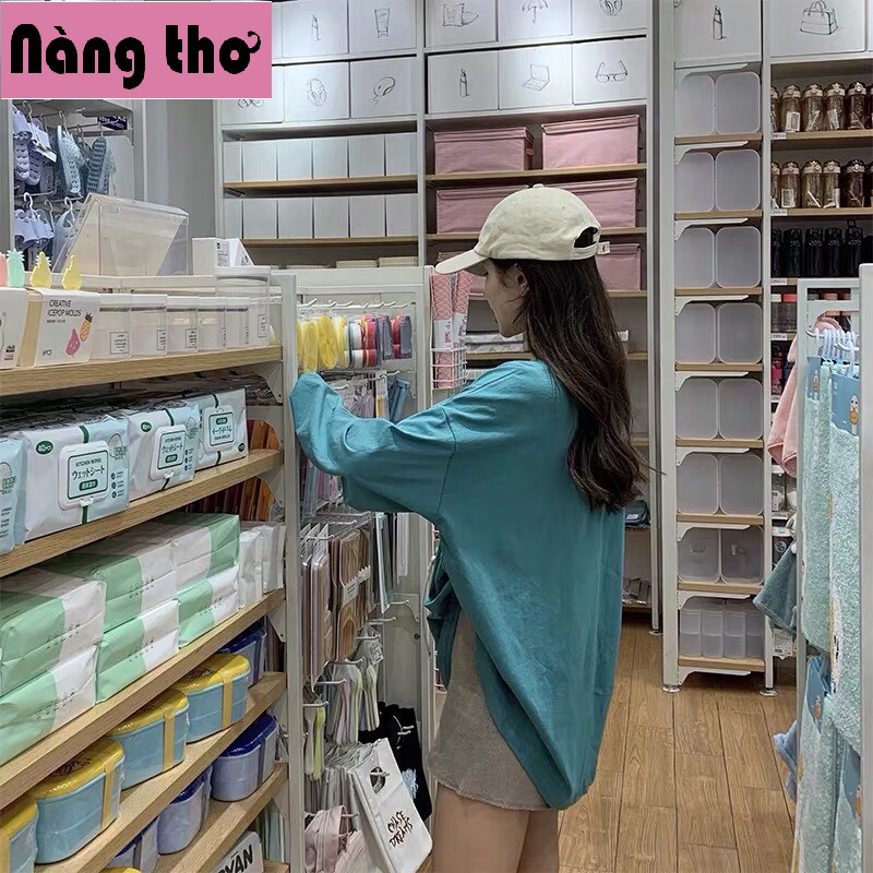 Áo thun nữ tay dài phong cách giấu quần cá tính - Nàng Thơ's Shop