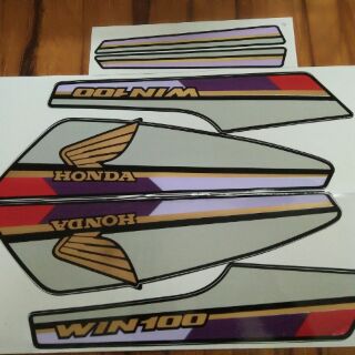 Bộ tem honda win 100 đời 95 màu đỏ