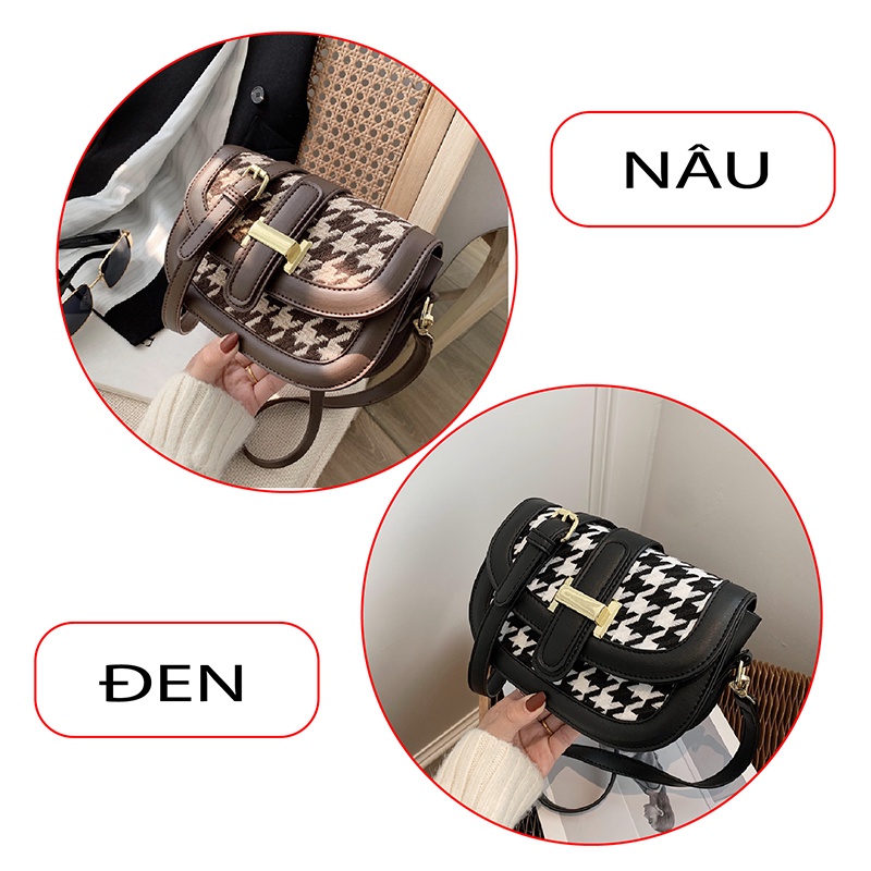 Túi Xách Nữ Đeo Chéo Đeo Vai Dáng Công Sở Thời Trang Phong Cách Ulzzang Da Cao Cấp Cực Đẹp TX64