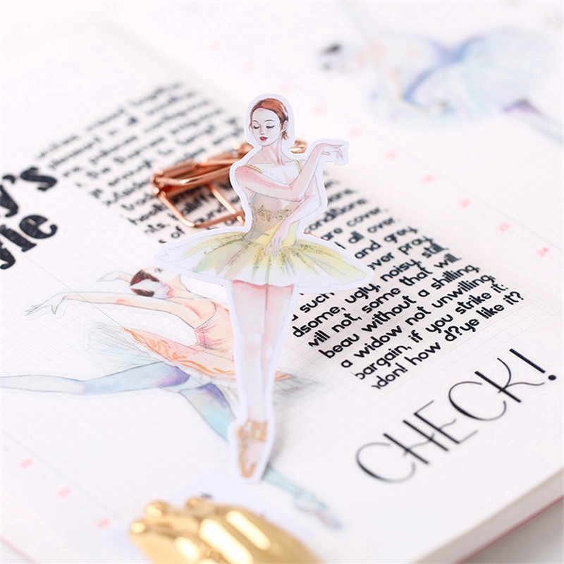 ❀ Ballet Girls Diary Giấy và decal dán tường Q-3 Modern Lady ❀ 14Pcs/set Album Scrapbooks DIY Decor Stickers ML01136