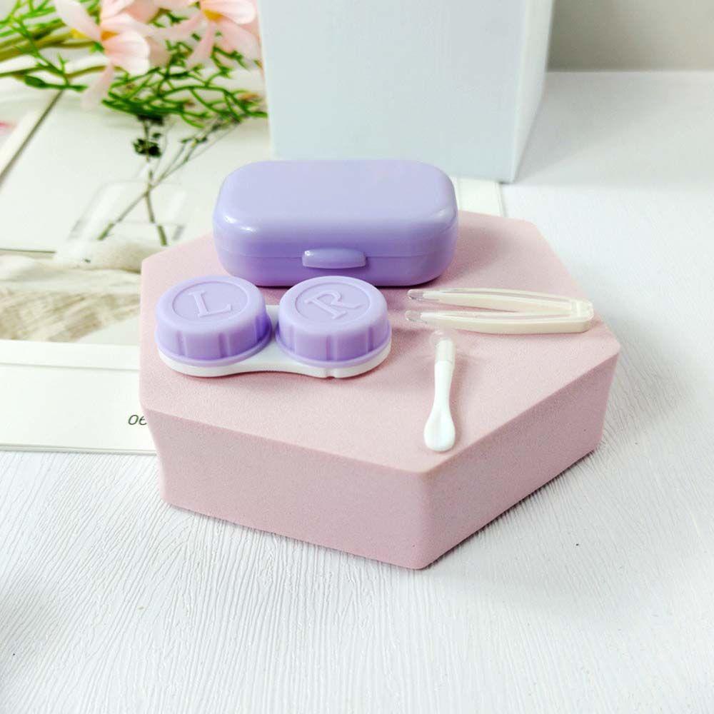 Hộp Đựng Kính Áp Tròng Cao Cấp|Gương Trang Điểm Hình Chữ Nhật Nhiều Màu Sắc