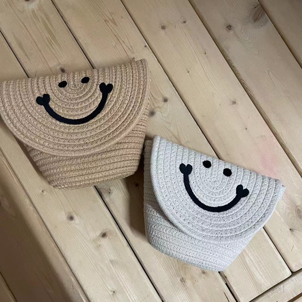 Túi thời trang nữ INS Phiên bản Hàn Quốc Túi đeo vai đa năng Túi đeo chéo thời trang thông thường Retro (có ruy băng)