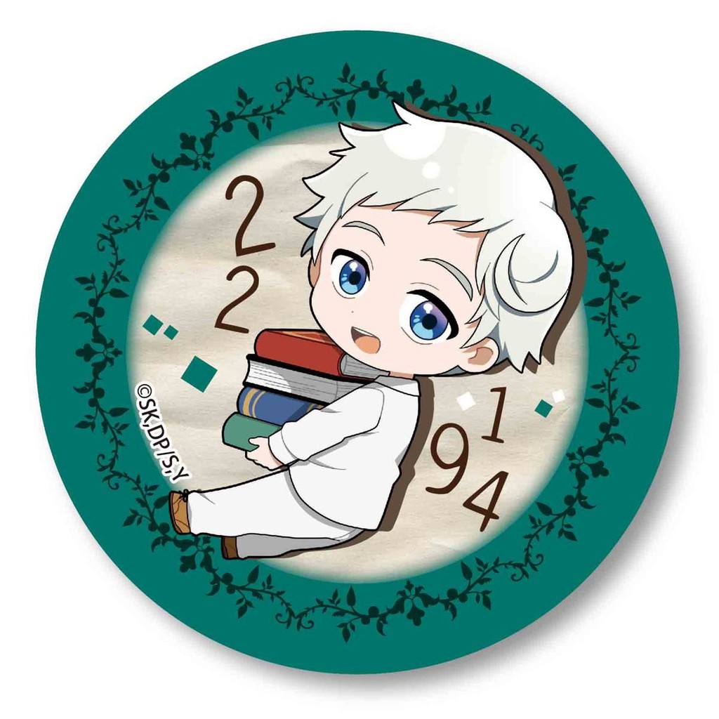 Combo 9 huy hiệu cài áo IN HÌNH The Promised Neverland Miền đất hứa anime chibi dễ thương tiện lợi
