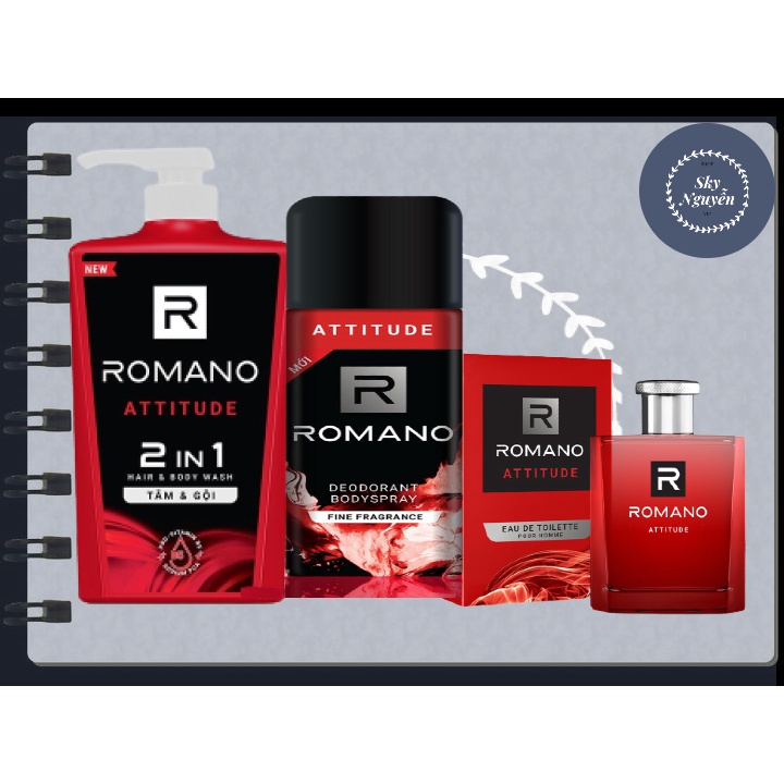 COMBO TRỌN BỘ ROMANO ATTITUDE.