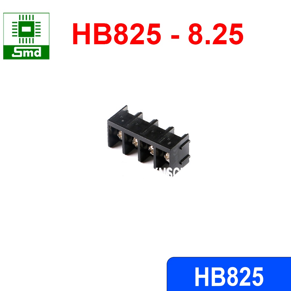 HB825 Domino, Connecter HB8.25, Cầu Đấu 8.25MM Màu Đen Có Các Loại header 2P 3P 4P 6P 8P các loại HB 825
