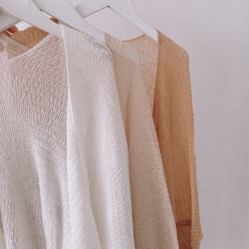 Áo Cadigan len mỏng phong cách Hàn Quốc siêu hot