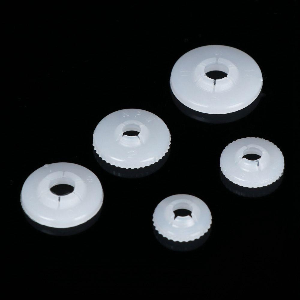 Túi 100 Vòng Đệm Tròn Màu Trắng Dùng Làm Đồ Chơi Cho Búp Bê DIY