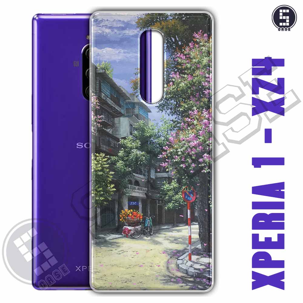 Ốp điện thoại Sony Xperia 1, Sony XZ4 Dẻo Chống Shock Nhiều Mẫu Tuyển Tập 11 Phố Cổ Sơn Dầu A1408-CL11
