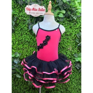 Váy múa ballet 2 dây ba hoa