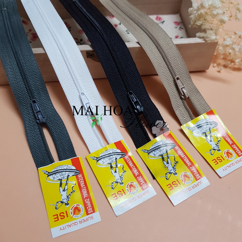Dây kéo quần khóa may quần ISE loại 1 chống rít rắt khóa, maihoaflower