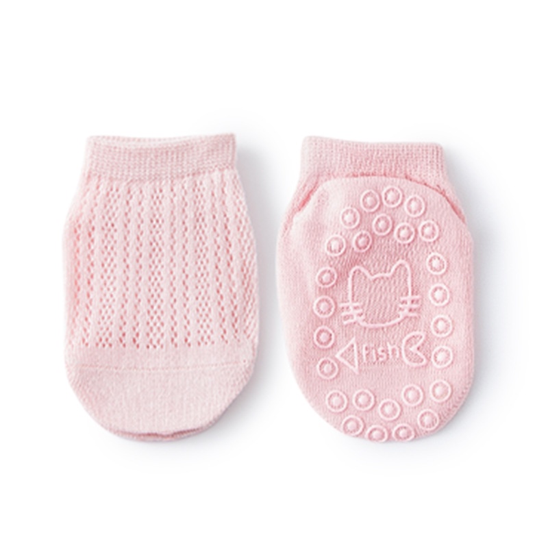 Vớ Cotton Chống Trượt Phối Lưới Cho Bé Sơ Sinh