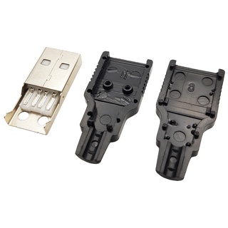 Đầu USB type A đầu Đực 4P kèm vỏ