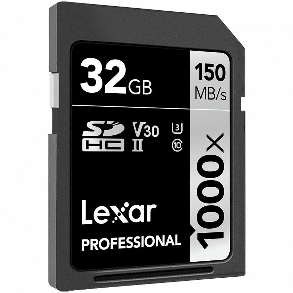 [Mã 159ELSALE hoàn 7% đơn 300K] Thẻ nhớ Lexar 32GB Professional 1000x 150MB/s SDHC UHS-II